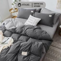 Thumbnail Bộ chăn ga gối Cotton Tici ETAMI phong cách Hàn Quốc màu basic(không kèm ruột) 1