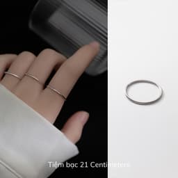 Thumbnail Nhẫn bạc Simple Nhẫn bạc Tiệm bạc 21Centimeters 4