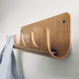 Thumbnail Móc treo quần áo Gỗ uốn cong Plyconcept Sunset Wall Rack - Gỗ Sồi 3