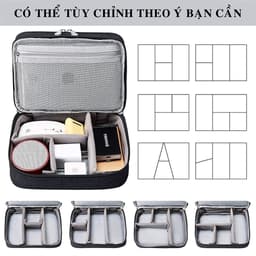 Thumbnail Túi Đựng Phụ Kiện Điện Thoại 2 Ngăn Lớn Cải Tiến Nhiều Ngăn Chống Nước, Chống Sốc Chính Hãng Dododios 2
