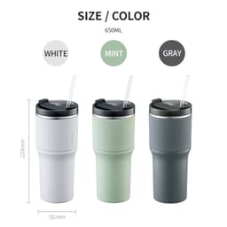 Thumbnail Ly giữ nhiệt LocknLock 650ml LHC4277S Metro Drive - Hàng chính hãng, kèm ống hút cọ rửa - JoyMall 3