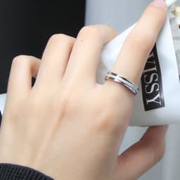 Thumbnail Nhẫn Nam CDE Dual Milgrain Silver Ring CDE8004SV 4