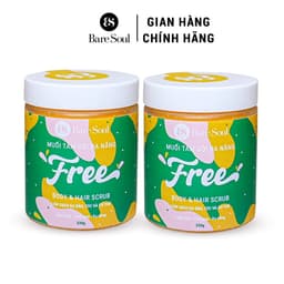 Thumbnail Combo 2 Muối tắm gội tẩy tế bào chết tẩy tế bào chết da đầu, tóc BareSoul FREE Hair Scrub 330g x2 2