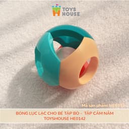 Thumbnail Bóng lục lạc cho bé tập bò - tập cầm nắm ToysHouse HE0142 - đồ chơi cho bé 6 tháng 2
