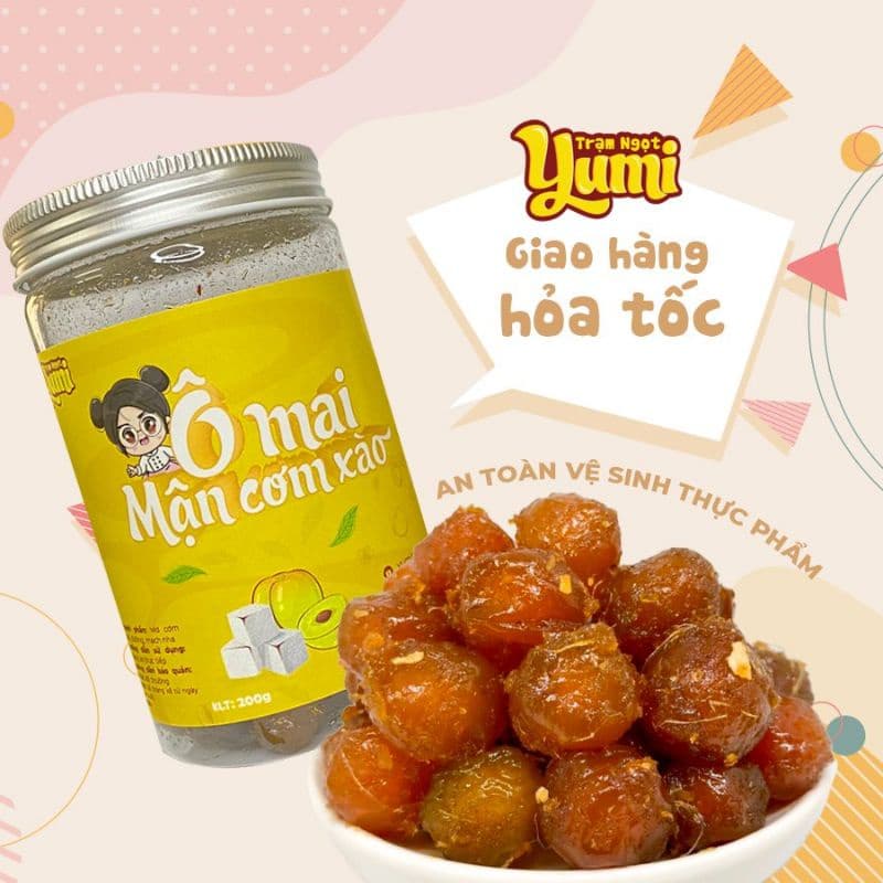 Ảnh Mận cơm Trạm ngọt Yumi ô mai xào cay ngọt ăn vặt thơm ngon 1