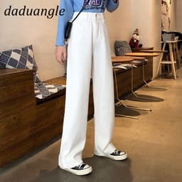 Thumbnail Quần jean Daduhey lưng cao dáng rộng thẳng thời trang phong cách Hàn Quốc cao cấp cho nữ 4