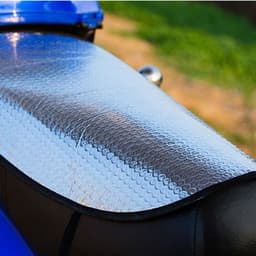 Thumbnail Tấm che nắng yên xe máy 80cm x 35cm cách nhiệt chống nắng nóng bỏng mông miếng che nắng yên xe máy tráng bạc dày - ETAMI 2