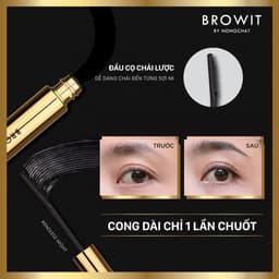Thumbnail Mascara Nongchat Browit Siêu tơi dài và cong mi dạng lược My Everyday 5.5g Endless Night 4