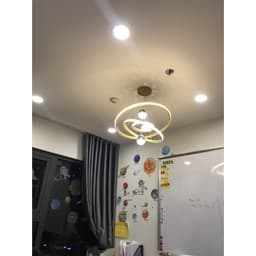 Thumbnail Đèn thả MONSKY IVEN 3 vòng 3 rọi hiện đại phản chiếu hình trăng sao vô cùng đẹp mắt 3 chế độ ánh sáng 2