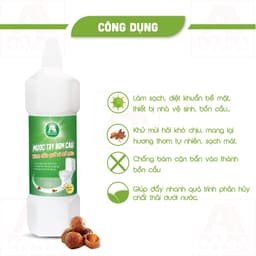 Thumbnail Nước Tẩy Bồn Cầu AN AN Bồ Hòn và Tinh Dầu Quế Diệt Khuẩn Khử Mùi - Vệ Sinh Nhà Cửa 100% Thiên Nhiên 1 Lít. 4