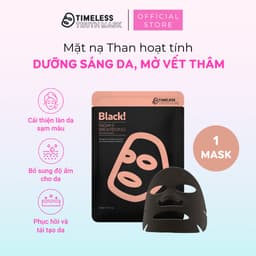 Thumbnail Mặt nạ than hoạt tính dưỡng trắng, ngừa sạm da Timeless Truth Mask - Black Radiant (30ml/miếng) 1