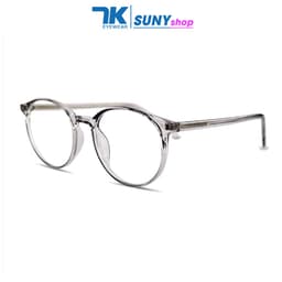 Thumbnail Mắt kính cận tròn có sẵn độ 0 - 6 độ tròn nam nữ 7K8243 màu đen, xám, hồng. Tròng kính chống UB, ánh sáng xanh, đổi màu 2