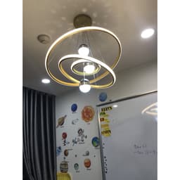 Thumbnail Đèn thả MONSKY IVEN 3 vòng 3 rọi hiện đại phản chiếu hình trăng sao vô cùng đẹp mắt 3 chế độ ánh sáng 3