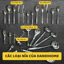 Thumbnail Nĩa DandiHome ăn trái cây, hoa quả, ốc, bánh kem inox 304 cao cấp - Sản phẩm lẻ 1 cái 3