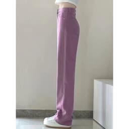 Thumbnail Quần jeans DaDuHey phiên bản 2022 Hàn Quốc phong cách hoài cổ eo cao dáng rộng suông dành cho nữ 2