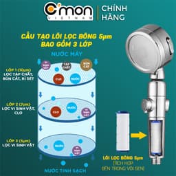 Thumbnail Vòi sen tắm LỌC NƯỚC TĂNG ÁP C'MON TS-12 (LỌC) 3