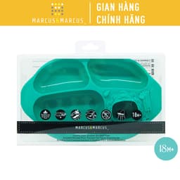 Thumbnail Đĩa ăn dặm silicon chia ngăn có đế hút chân không chống đổ Yummy Marcus & Marcus, cho bé từ 18 tháng - Ollie 1
