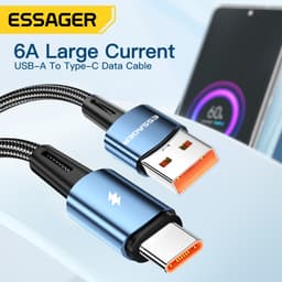 Thumbnail Dây cáp sạc nhanh ESSAGER 6A 67W 120W cho Xiaomi 11Pro 12Pro K50 1