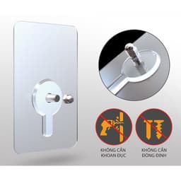 Thumbnail Miếng Dán Tường Không Cần Khoan Plyconcept Self Adhesive Screw Set 2