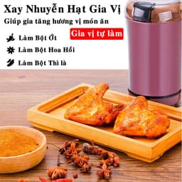 Thumbnail Máy Xay Hạt Khô, Bột Ngũ Cốc, Cafe, Thảo Dược, Các Loại Hạt Cực Nhanh Chỉ Từ 6 Đến 18 Giây Chính Hãng Amalife 4
