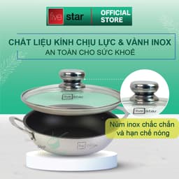 Thumbnail Nắp kính cường lực cao cấp FIVESTAR dùng cho nồi và chảo 16cm/18cm/20cm/24cm/26cm/28cm/30cm/32cm - nắp đậy 3