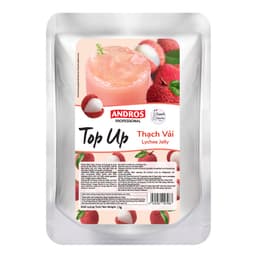 Thumbnail Thạch Topping Vải - Không Chất Bảo Quản - ANDROS TOP UP - Nguyên liệu pha chế - 1 KG 3