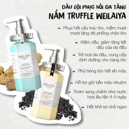 Thumbnail Cặp dầu gội xả phục hồi tóc Weilaiya chiết xuất nấm Truffle chống lão hóa da đầu 450ml/chai 4