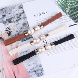 Thumbnail Thắt Lưng Đính Ngọc Trai Nhân Tạo Phong Cách Vintage Thời Trang 1
