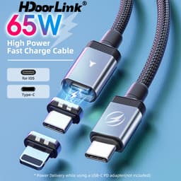 Thumbnail Cáp sạc nhanh HDOORLINK PD 65W 27W USB Type C sang cổng cắm USB cho điện thoại Samsung 1