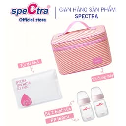 Thumbnail Túi giữ nhiệt kèm túi đá khô màu hồng Spectra - Hàng Chính Hãng 1