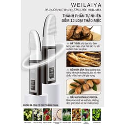 Thumbnail Bộ Sản Phẩm Dầu Gội Phủ Bạc Dưỡng Tóc Weilaiya 100ml và Dầu Gội Phục Hồi Nấm Truffle Weilaiya 450ml 3