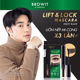 Thumbnail Mascara Browit Siêu Tơi Dày Gấp 3 Lần, Chất Đen Đậm Không Vón Cục  Lift & Lock Mascara Sexy Black 2