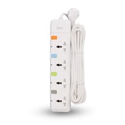 Thumbnail Ổ cắm nối dài Comet CESG2405 dây dài 5m, 4 lỗ 3 chấu, 4 công tắc, có nắp che lỗ cắm an toàn 3