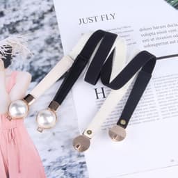 Thumbnail Thắt Lưng Đính Ngọc Trai Nhân Tạo Phong Cách Vintage Thời Trang 4