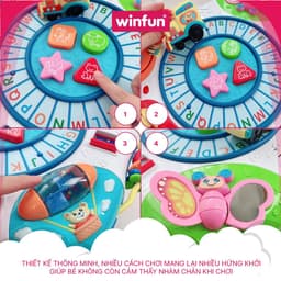 Thumbnail Bàn nhạc đa năng - tập đứng, học chữ số, âm nhạc Winfun 0801 kích thích phát triển giác quan, vận động tinh cho bé 4