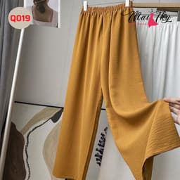 Thumbnail Quần Ống Suông MAI THY Q019, Mẫu Trung Niên Nữ Bigsize Chất Đũi Lưng Thun Cao Cấp | Thời Trang Trung Niên U40 2