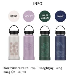 Thumbnail Bình giữ nhiệt LocknLock Riga 897ml LHC4160, Hàng chính hãng, phiên bản quốc tế, Việt Nam - JoyMall 4