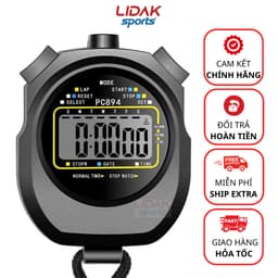 Thumbnail Đồng hồ bấm giây, đo thời gian chính hãng PC894. Bấm giờ thể thao nhớ 1LAP LIDAK SPORT 1