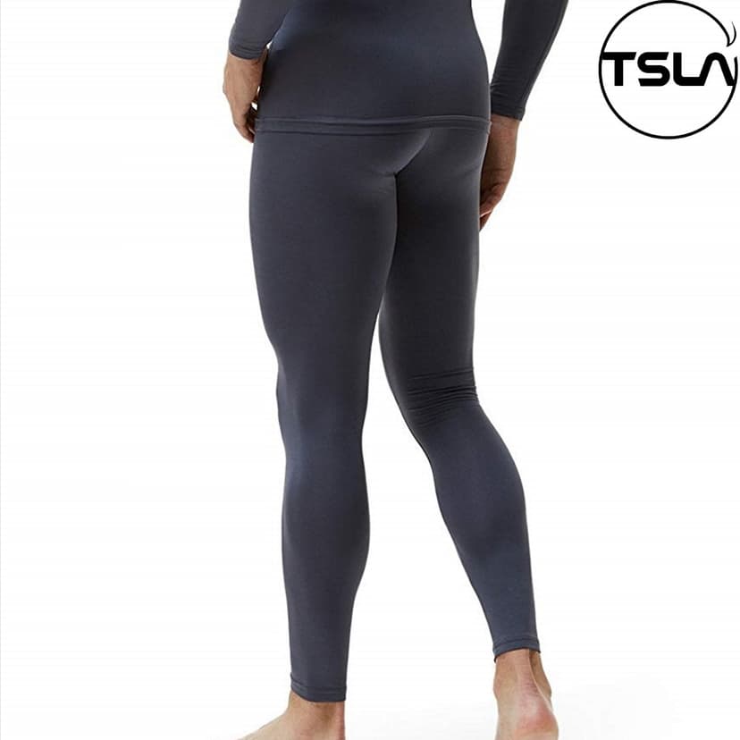 Ảnh Quần legging nam LÓT LÔNG vải mềm mịn nhẹ mỏng thoáng khí form ôm mặc bên trong cực ấm 3