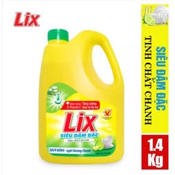 Thumbnail Nước rửa chén LIX siêu đậm đặc hương chanh 1.4kg làm sạch dầu mỡ không hại da tay NC140 - Lixco Việt Nam 2