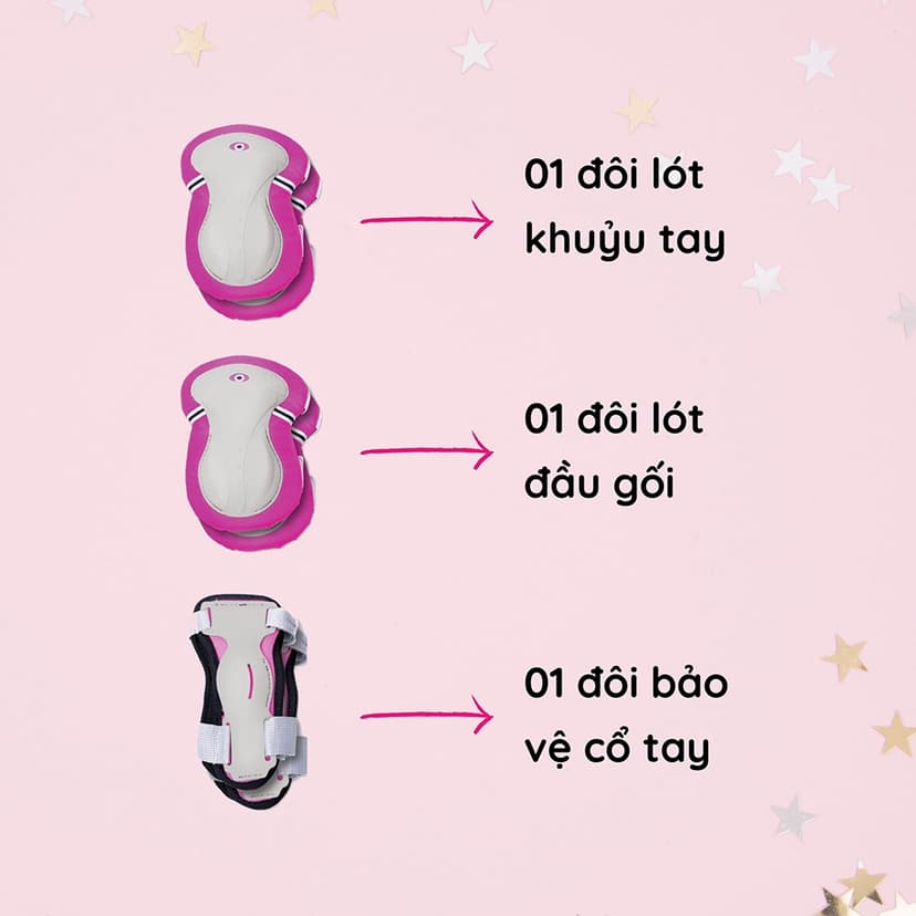 Ảnh Bộ bảo hộ Globber Junior - Hồng 2