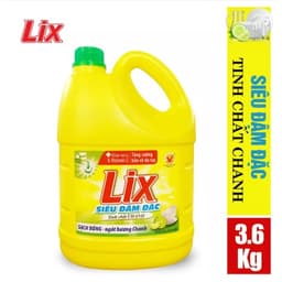 Thumbnail Nước rửa chén LIX siêu đậm đặc hương chanh 3.5kg NC351 làm sạch dầu mỡ không hại da tay - Lixco Việt Nam 3