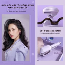 Thumbnail Máy Uốn Tóc Xoăn Sóng Nước Size 36mm Nanomax XN-D36, 3 Chế Độ Nhiệt, Tích Hợp Ion Bảo Vệ Tóc Hư Tổn, Bh 6 Tháng 2