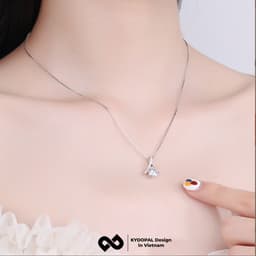 Thumbnail Dây chuyền bạc nữ KYDOPAL đính đá sang trọng trang sức vòng bạc ý 925 - 9C5 1