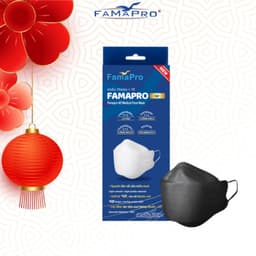Thumbnail Khẩu trang y tế cao cấp kháng khuẩn 3 lớp Famapro 4D hộp 10 cái 1