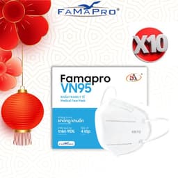 Thumbnail COMBO 10 Hộp khẩu trang y tế kháng khuẩn 4 lớp Famapro VN95 (10 cái/hộp) 1