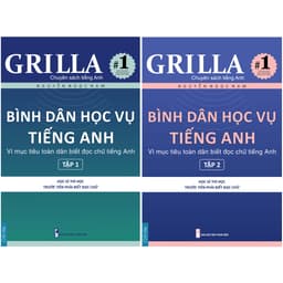 Thumbnail Sách - Combo Bình dân học vụ tiếng Anh Tập 1-2 GRILLA, kèm App 3