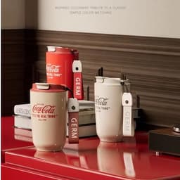 Thumbnail Mầm Coca-Cola Cốc giữ nhiệt đồng thương hiệu Ủy quyền chính hãng Bể bên trong bằng thép không gỉ 316 cấp 500ML 4
