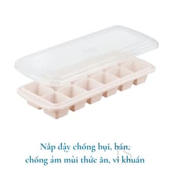 Thumbnail Khay làm đá viên có nắp đậy thông minh Inochi Kari Nhật Bản, nhiều hình dạng, không BPA, làm thạch rau câu, chịu nhiệt 2