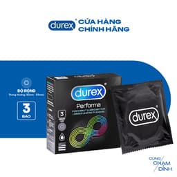 Thumbnail Bao cao su Durex Performa kéo dài thời gian, size 52mm, 3 bao/hộp) 2